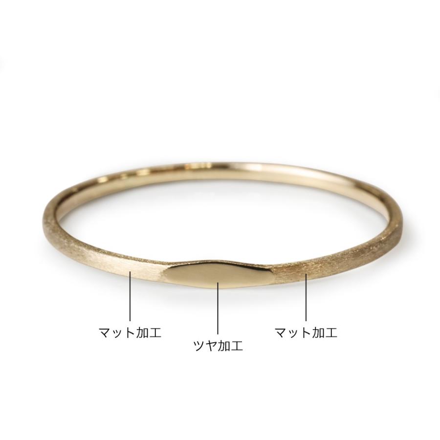 指輪 プラチナ 18金 K18 ピンクゴールド レディース 華奢 細身 シンプル one point ring ワンポイントリング 0号〜20号|jewelry-petit|05