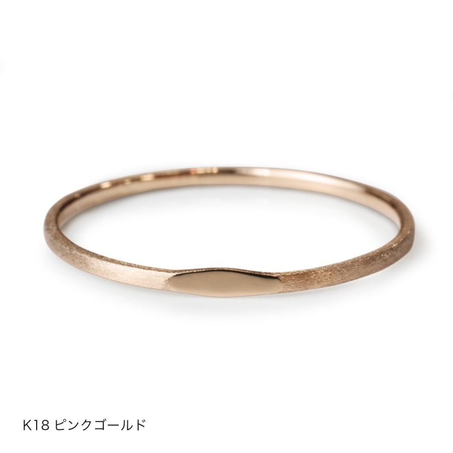 指輪 プラチナ 18金 K18 ピンクゴールド レディース 華奢 細身 シンプル one point ring ワンポイントリング 0号〜20号|jewelry-petit|20