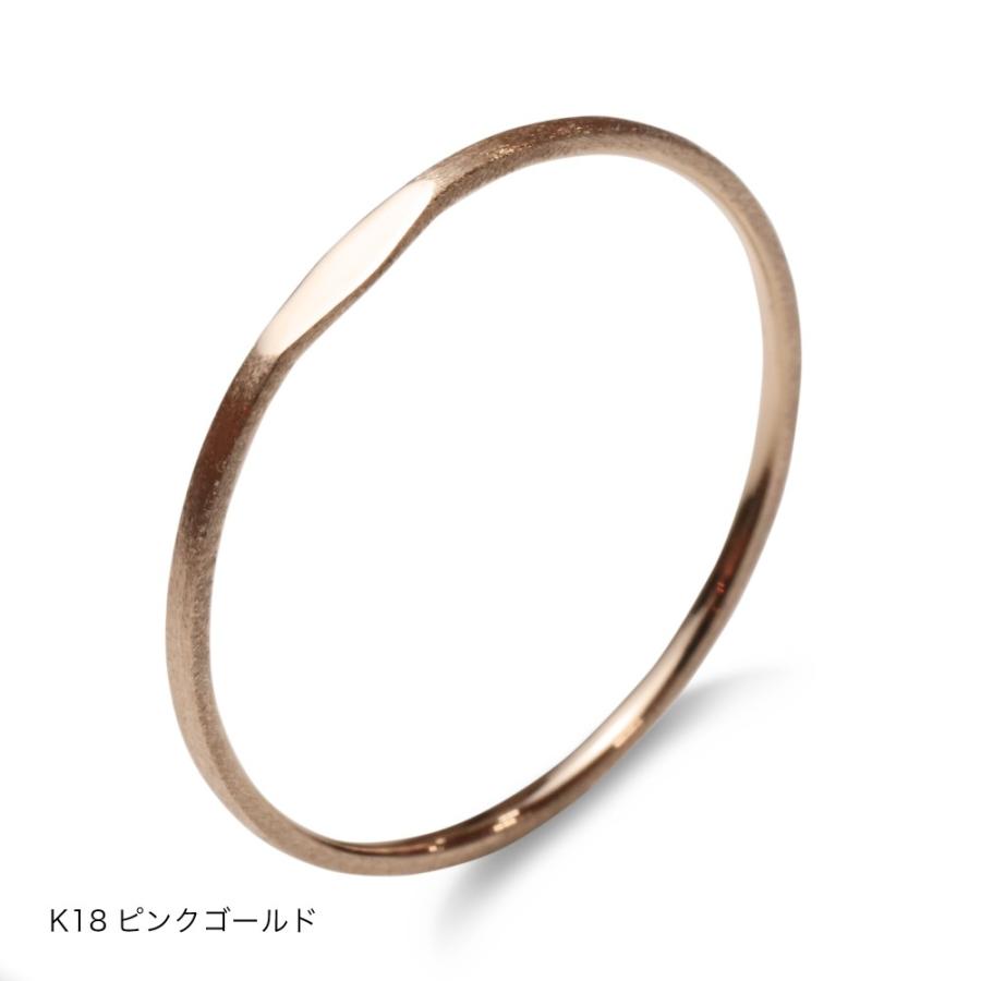 指輪 プラチナ 18金 K18 ピンクゴールド レディース 華奢 細身 シンプル one point ring ワンポイントリング 0号〜20号|jewelry-petit|07