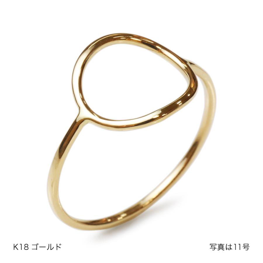 指輪 レディース リング シンプル 18金 K18 ピンクゴールド プラチナ circle ring サークルリング 華奢 細身 極細 0号〜20号 プレゼント ギフト 記念日 誕生日｜jewelry-petit｜08