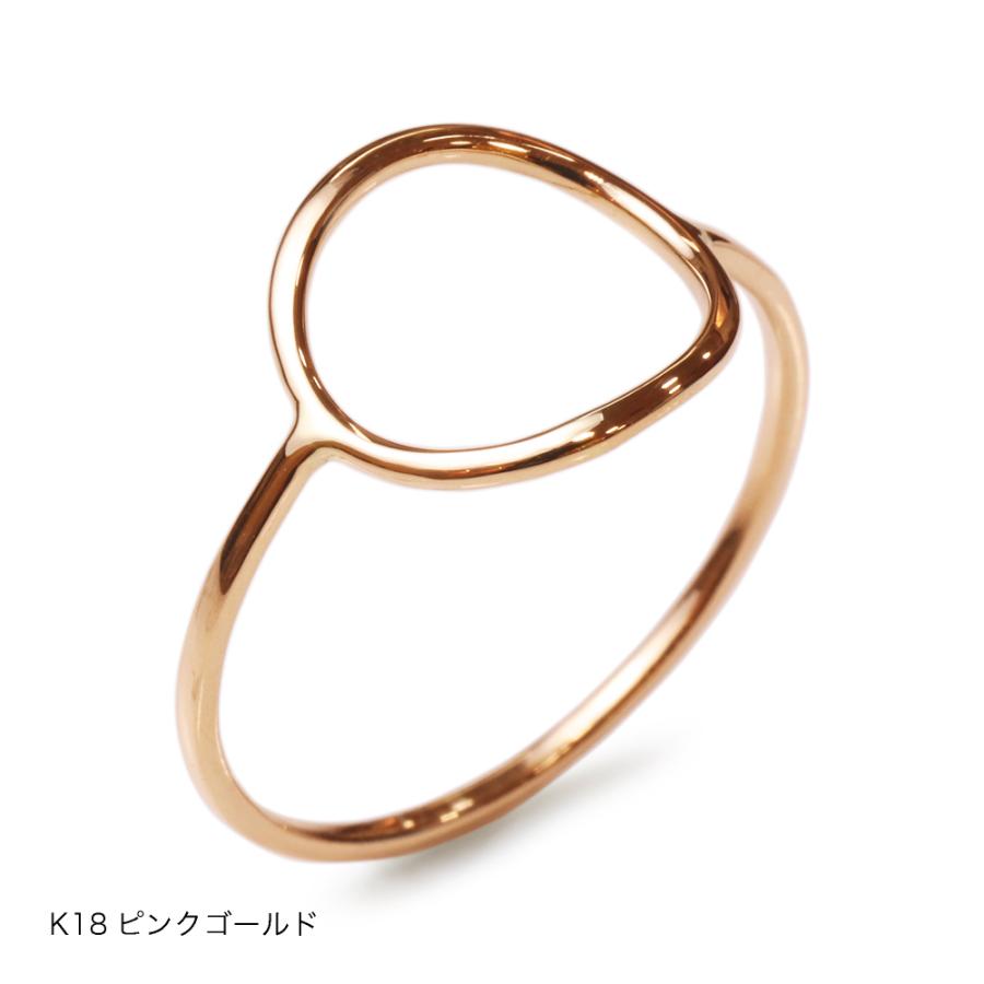 指輪 レディース リング シンプル 18金 K18 ピンクゴールド プラチナ circle ring サークルリング 華奢 細身 極細 0号〜20号 プレゼント ギフト 記念日 誕生日｜jewelry-petit｜09