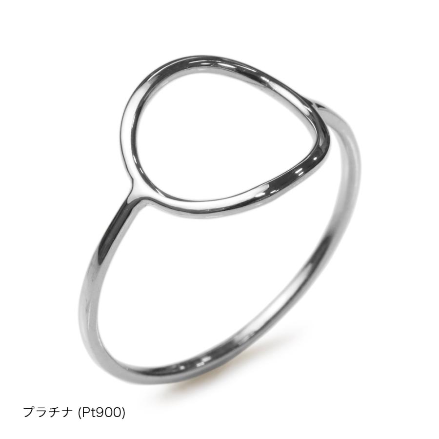 指輪 レディース リング シンプル 18金 K18 ピンクゴールド プラチナ circle ring サークルリング 華奢 細身 極細 0号〜20号 プレゼント ギフト 記念日 誕生日｜jewelry-petit｜10