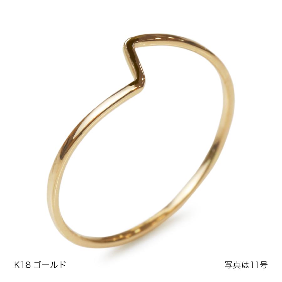 K18 18金　リング　11号 11号 平打 リング・指輪 K18ゴールド 18金 5.9g ユニセックス 【中古