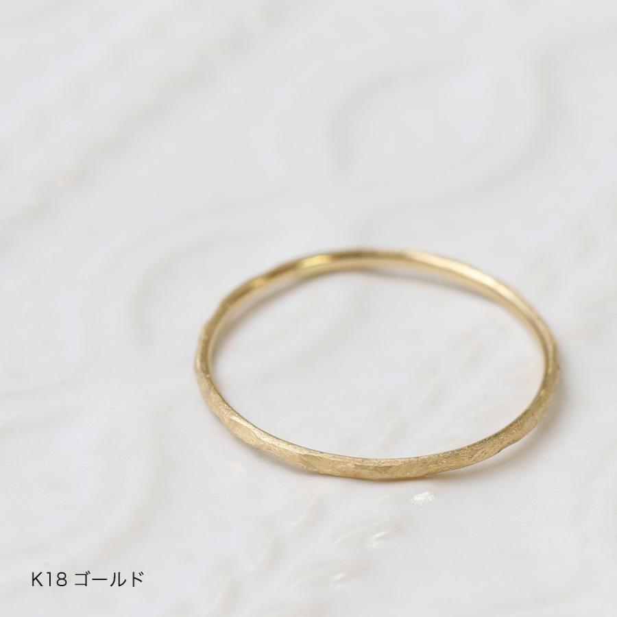 K18 １８金 レトロ リング 指輪 レディース リング シンプル 18金 K18 ピンクゴールド retro