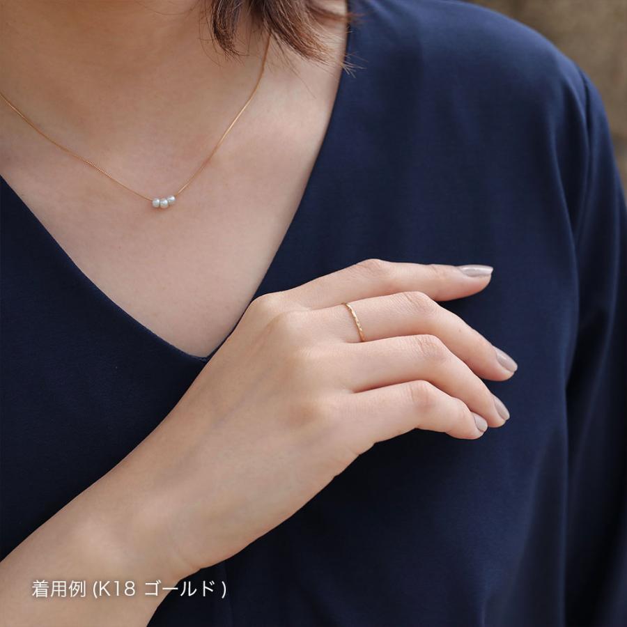 K18 １８金 レトロ リング 喜平リング 18金 （19号） 0.76φ 12面トリプル 指輪 チェーンリング