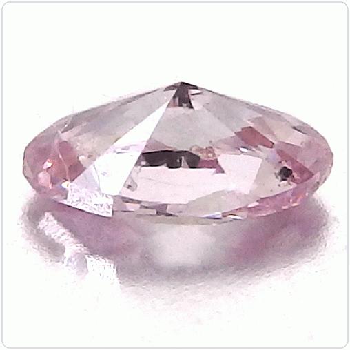 天然ピンク ダイヤモンド 0.038ct ルース ファンシー インテンス パー 