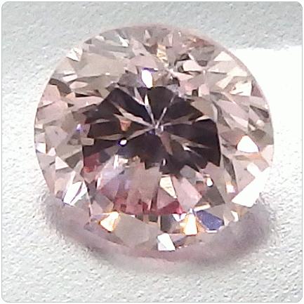 0.063ct 天然ピンクダイヤモンド FANCY PURPLISH PINK