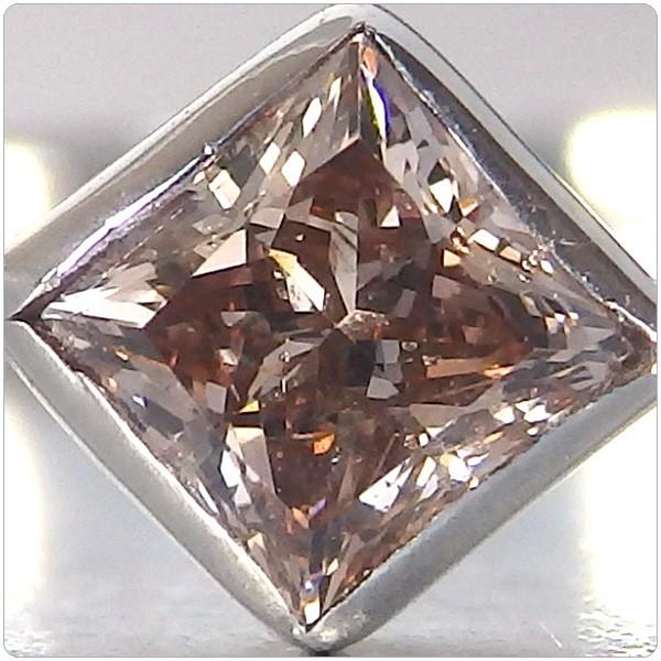 ピンクダイヤ 指輪 プラチナ リング 0.171ct センターダイヤ ピンク 