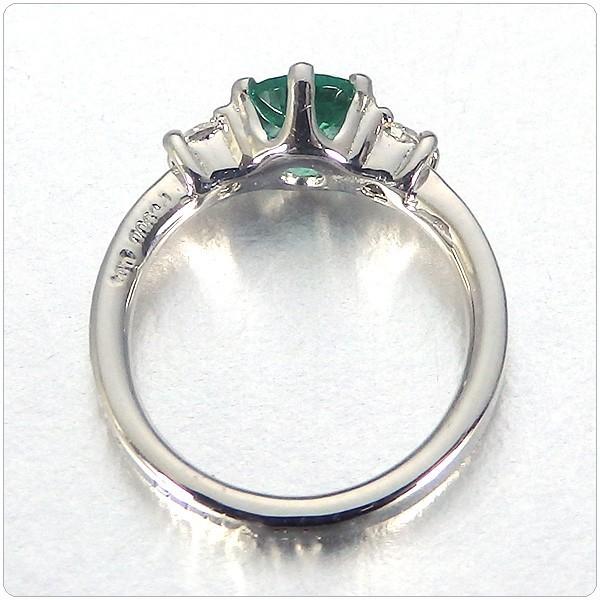 ベビーリング ネックレス  刻印無料  5月誕生石 エメラルド/プラチナ/出産祝い/バースデー/成人祝い /還暦祝い【 星凛-きらり】 | ブランド登録なし | 02