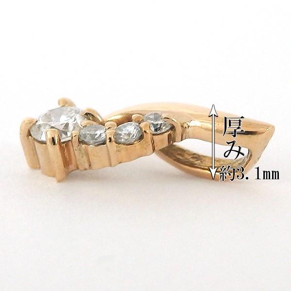 ダイヤモンド 0.09ct  ネックレス K18 イエローゴールド ペンダント 0.09ct 誕生日 プレゼント【ダイヤモンド ペンダント K18イエローゴールド】の画像