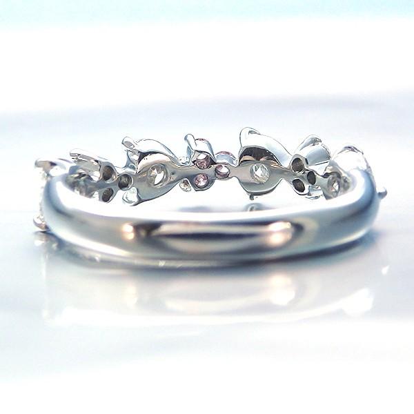 ピンクダイヤモンド 0.051ct ハートダイヤモンド 0.7ct メレダイヤ  