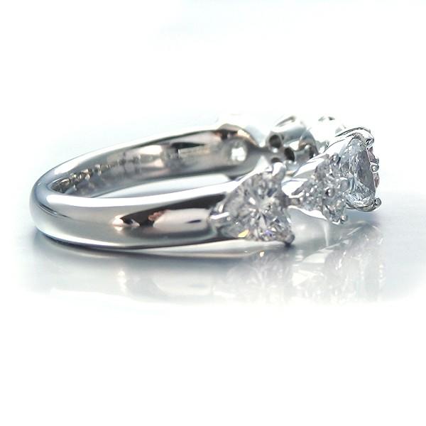 ピンクダイヤモンド 0.051ct ハートダイヤモンド 0.7ct メレダイヤ  