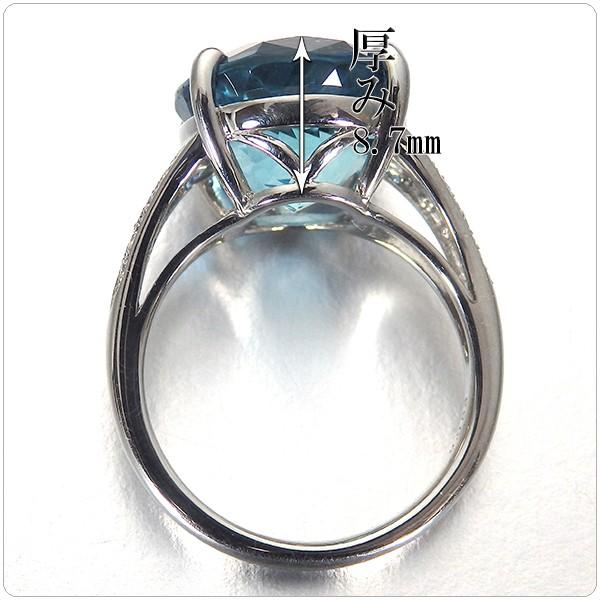 アクアマリン 8.074ct 指輪 プラチナ リング ダイヤ 0.083ct アクアマリン 8.074ct 指輪 プラチナ リング ダイヤ 0.083ct