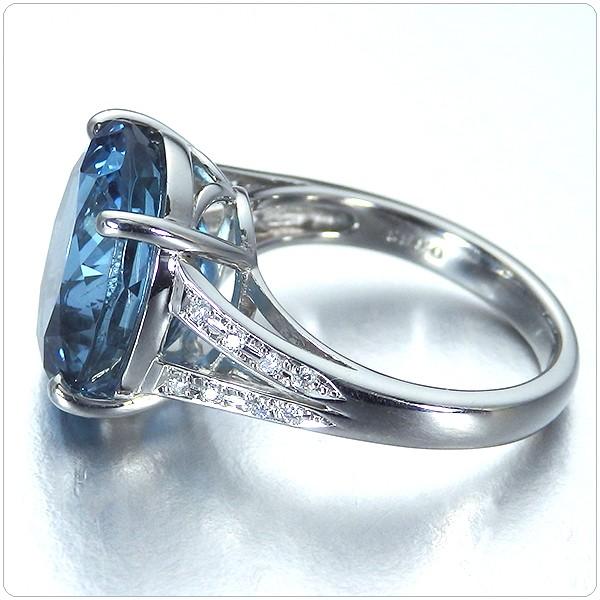 アクアマリン 8.074ct 指輪 プラチナ リング ダイヤ 0.083ct アクアマリン 8.074ct 指輪 プラチナ リング ダイヤ 0.083ct
