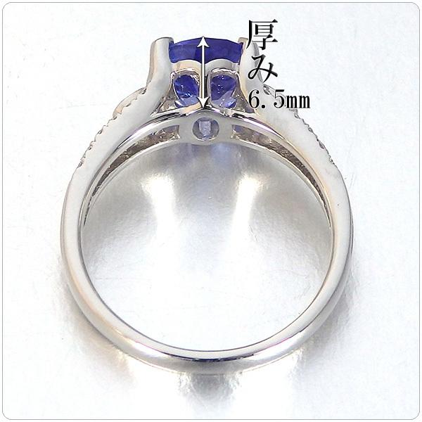 タンザナイト 指輪 プラチナ リング タンザナイト 12月 誕生石  1.793ct メレダイヤ 0.251ct｜jewelry-sindbad｜03