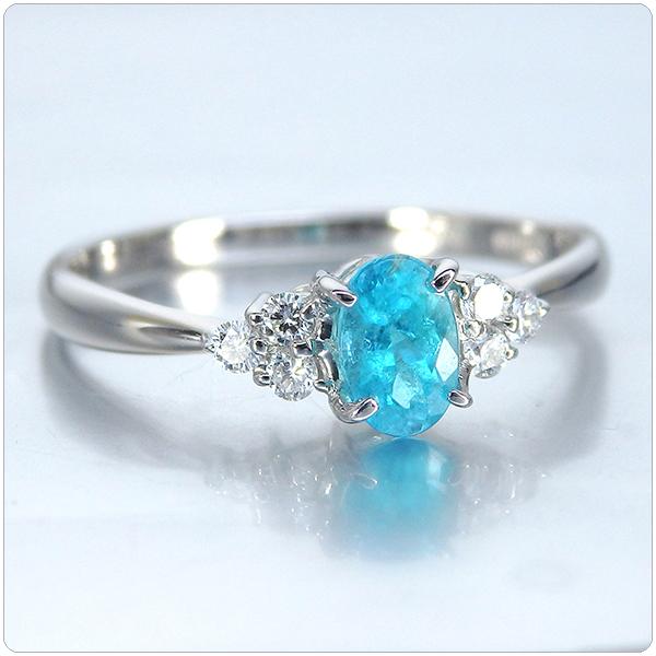パライバトルマリン リング pt900 指輪 パライバ 0.368ct 中央 パライバトルマリン リング pt900 指輪 パライバ 0.368ct 中央