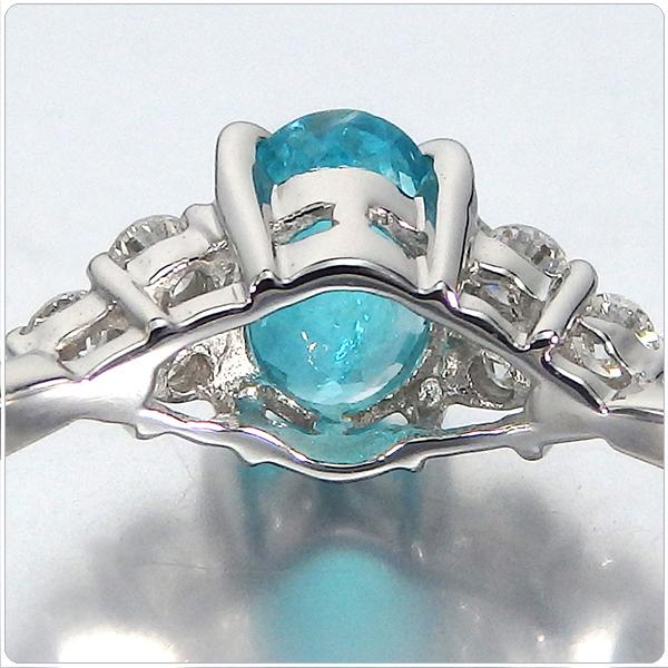 パライバトルマリン リング pt900 指輪 パライバ 0.368ct 中央 パライバトルマリン リング pt900 指輪 パライバ 0.368ct 中央