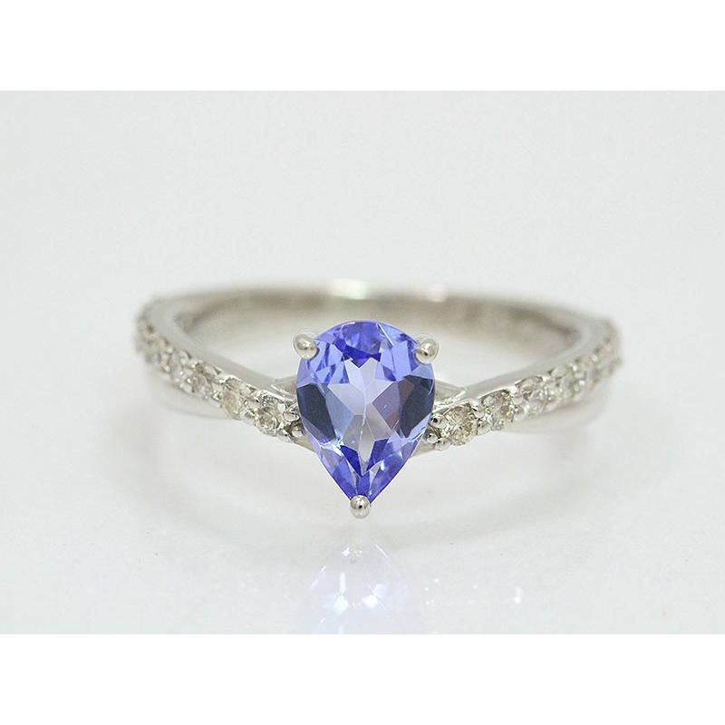 タンザナイト 0.58ct/ダイヤモンド 計0.25ct リング 6号 プラチナ(Pt900)   【中古】ジュエリー 【新品仕上げ済み】 netshop｜jewelry-total｜02