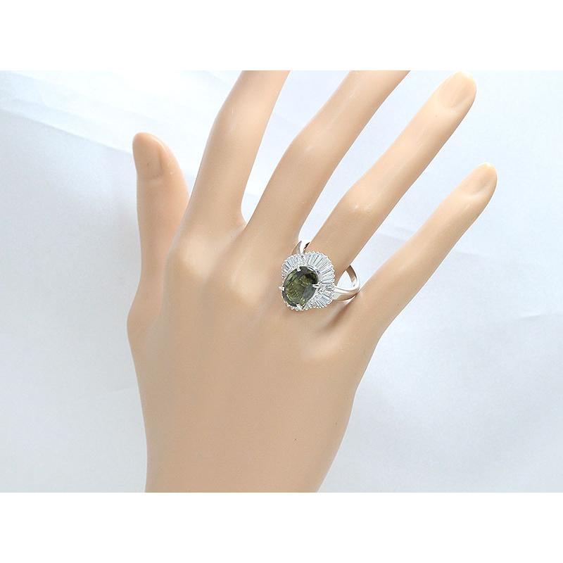 リング  アレキサンドライト 5.10ct/ダイヤモンド 計1.37ct 16号 プラチナ(Pt900)   【中古】 ジュエリー 【新品仕上げ済み】netshop｜jewelry-total｜06