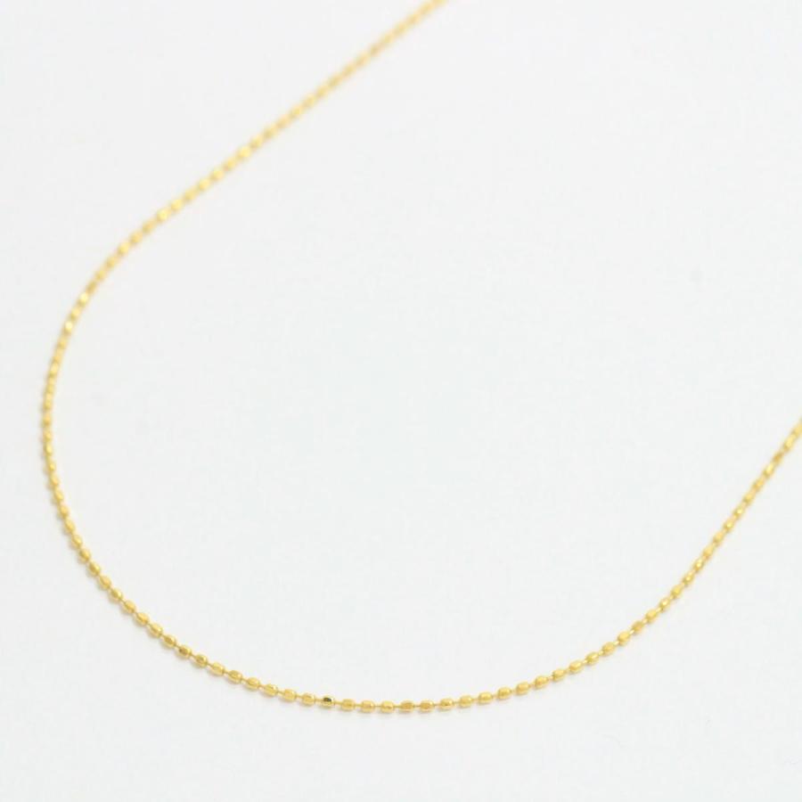 新品！ネックレス チェーン カットボール 18金イエローゴールド(K18YG
