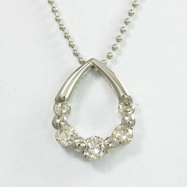 Pt850/Pt900 ダイヤモンド 0.40ctネックレストップ ヘッド