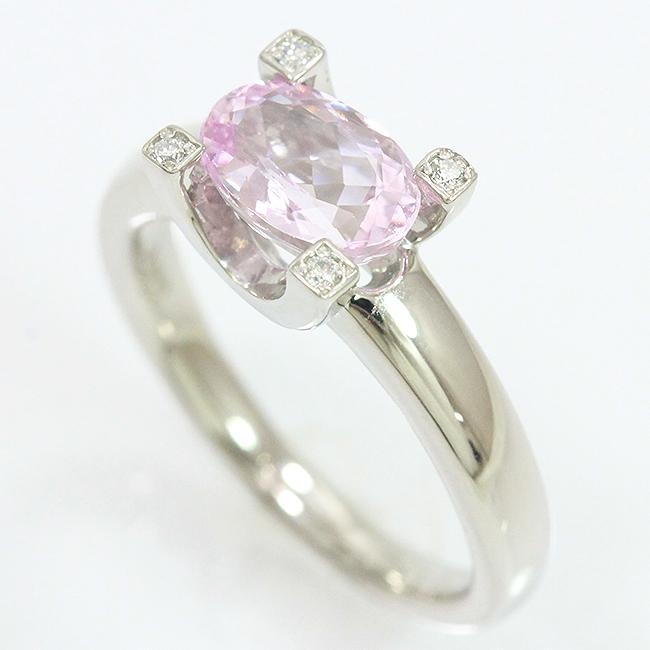 インペリアルトパーズ 1.654ct/ダイヤモンド 計0.04ct リング 12号