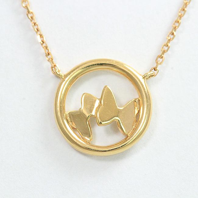 4℃(ヨンドシー) ネックレス 蝶 10金イエローゴールド(K10YG 4℃(ヨンドシー) ネックレス 蝶 10金イエローゴールド(K10YG