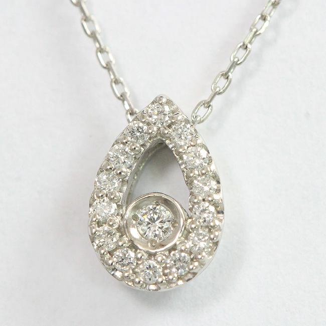 ダイヤモンド 計0.07ct ネックレス プラチナ(Pt850/Pt900