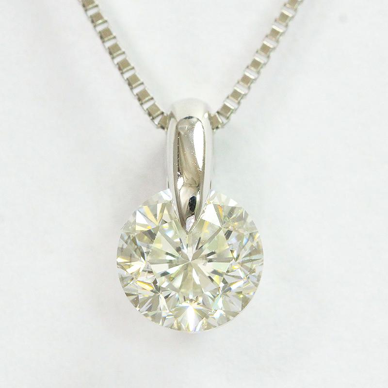 一粒石 ダイヤモンド 1.012ct/K/SI1/P ネックレス プラチナ 一粒石 ダイヤモンド 1.012ct/K/SI1/P ネックレス プラチナ