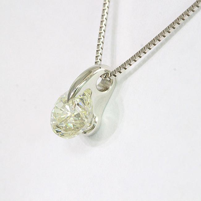 一粒石 ダイヤモンド 1.012ct/K/SI1/P ネックレス プラチナ 一粒石 ダイヤモンド 1.012ct/K/SI1/P ネックレス プラチナ
