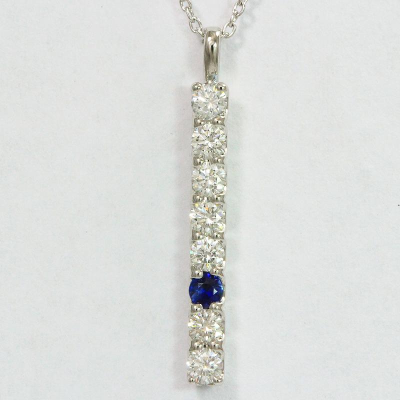 BLUE RIVER(ブルーリバー) ネックレス サファイア 0.07ct/ダイヤモンド