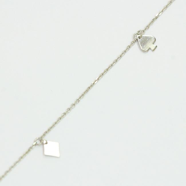 ブレスレット 10金ホワイトゴールド(K10WG) 【中古】 ジュエリー 