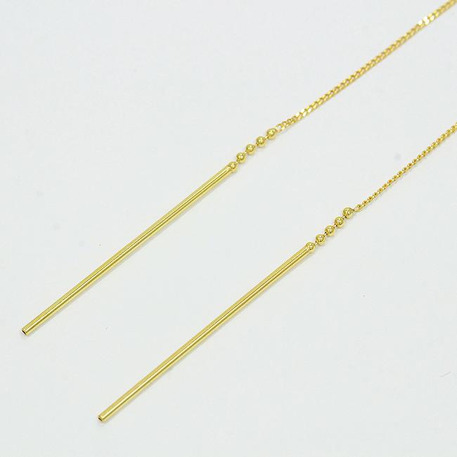 アメリカン ピアス 18金イエローゴールド(K18YG) 【中古】 ジュエリー