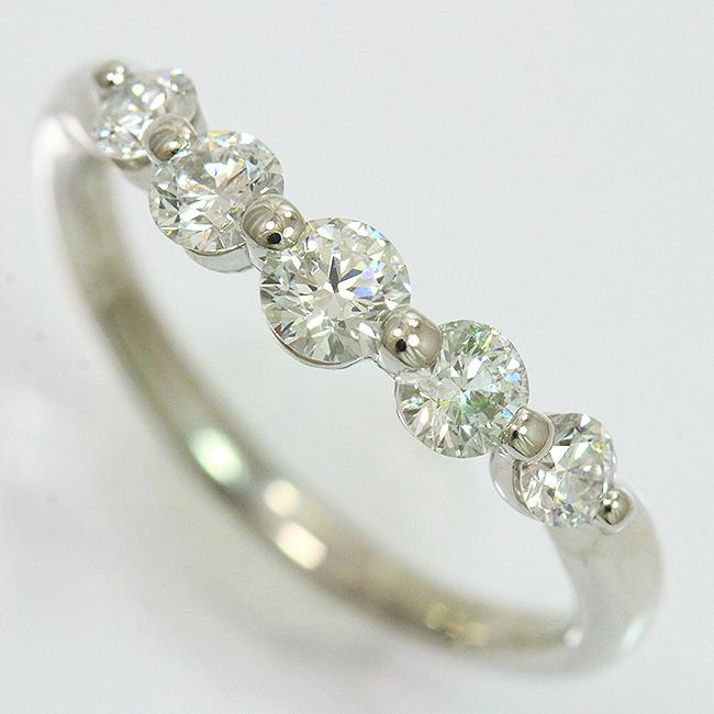D/VVS2/EX リング ダイヤモンド 計0.706ct 13.5号 プラチナ(Pt900