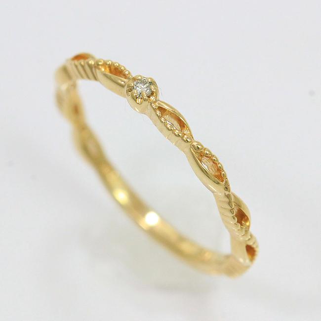 NOJESS(ノジェス) リング ダイヤモンド 計0.01ct 5号 10金イエロー 