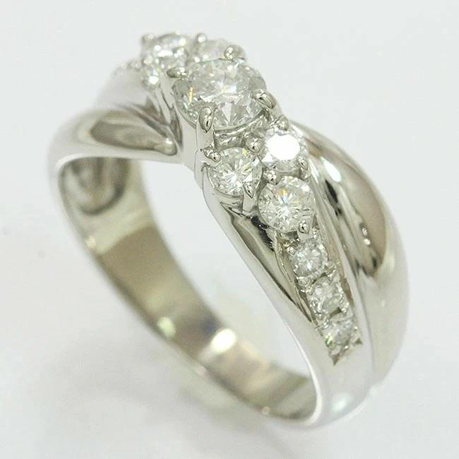 ダイヤモンド 計1.00ct リング 12.5号 プラチナ(Pt900) 【中古 