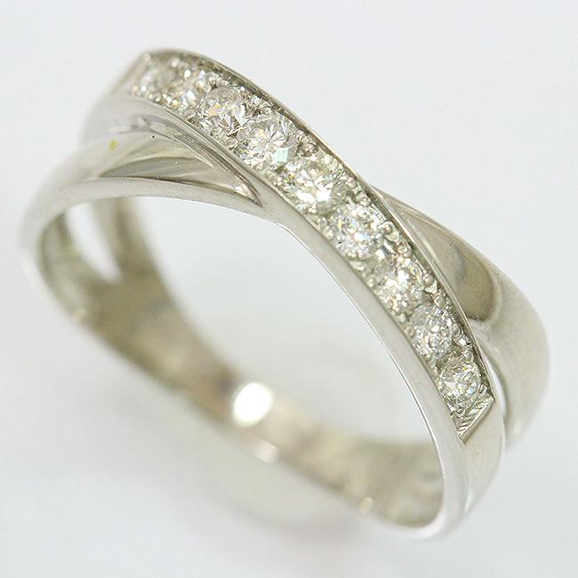 ダイヤモンド 計0.30ct リング 12号/プラチナ(Pt950) 【中古 