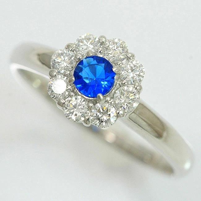 リング アウイナイト 0.16ct/ダイヤモンド 計0.38ct 13号 プラチナ 