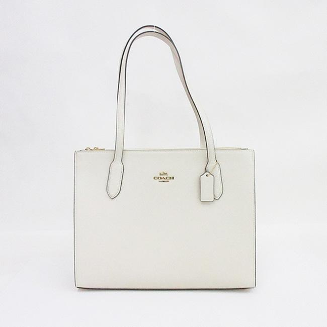 COACH(コーチ) トートバッグ 白 ホワイト レザー【ブランドバッグ