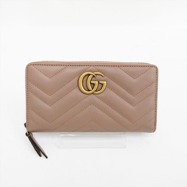 GUCCI(グッチ) GGマーモント 長財布 443123 ブラウンベージュ