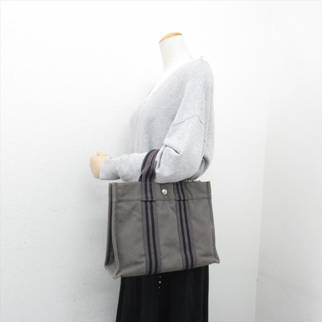 HERMES(エルメス) フールトゥPM ハンドバッグ トート グレー HERMES(エルメス) フールトゥPM ハンドバッグ トート グレー
