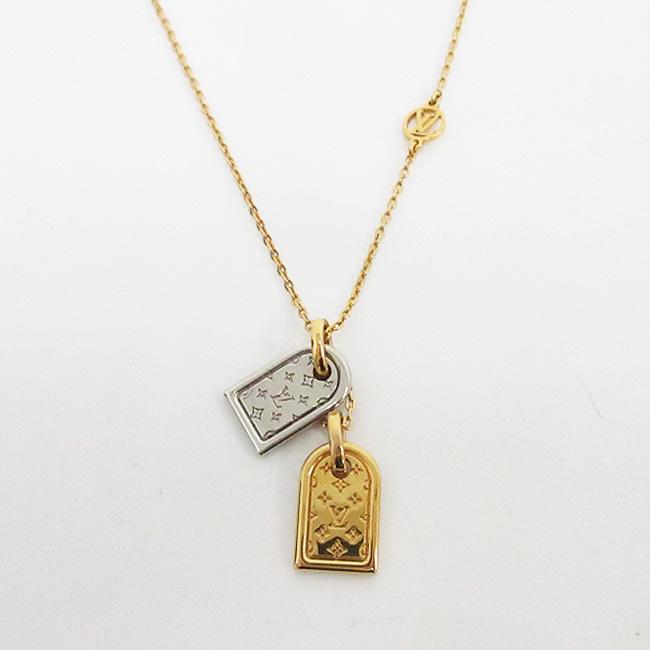 LOUIS VUITTON(ルイヴィトン) ネックレス ナノグラム ネームタグ 