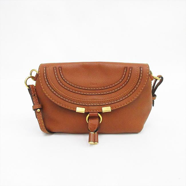 chloe(クロエ) マーシー ミニショルダーバッグ ポシェット 茶 ブラウン 