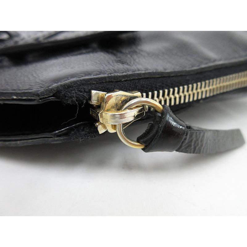 受賞店舗 Yves Saint Laurent イヴサンローラン メトロポリス トートバッグ ショルダー 黒 ブラック エナメル