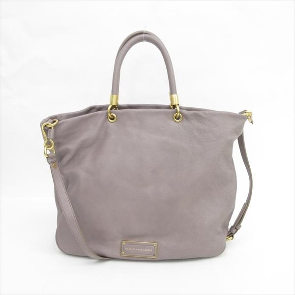 処分特価 Jacobs マークバイマークジェイコブス バッグ By Marc トート レザー ブランドバッグ バッグ Marc 中古 バッグ 2way ショルダー ブランドバッグ グレー Nb Netshop 人気スポー新作
