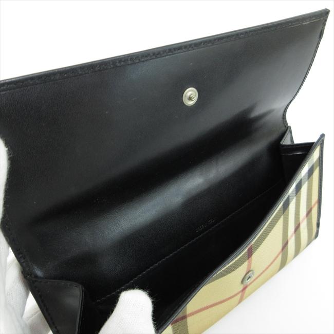 BURBERRY(バーバリー) チェック柄 長財布 ベージュ PVC BURBERRY(バーバリー) チェック柄 長財布 ベージュ PVC