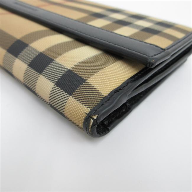 BURBERRY(バーバリー) チェック柄 長財布 ベージュ PVC BURBERRY(バーバリー) チェック柄 長財布 ベージュ PVC