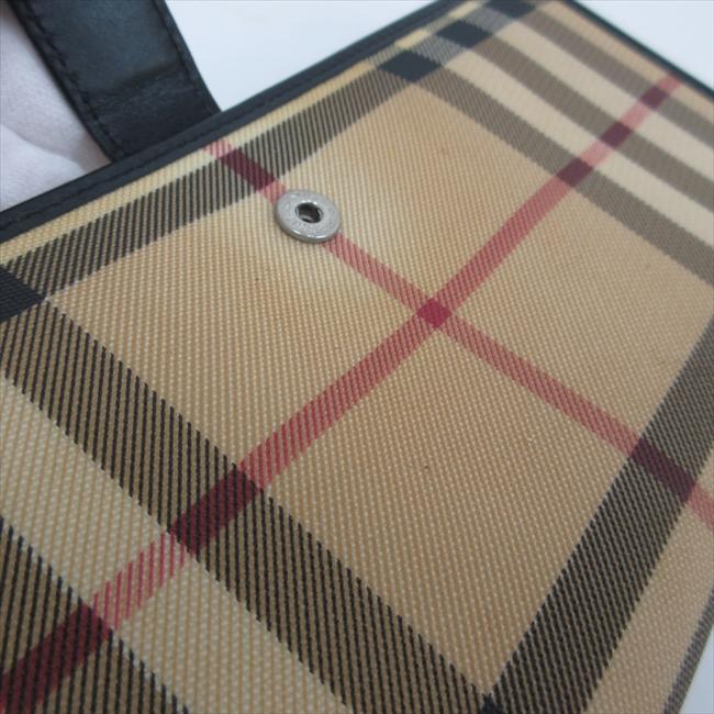 BURBERRY(バーバリー) チェック柄 長財布 ベージュ PVC BURBERRY(バーバリー) チェック柄 長財布 ベージュ PVC