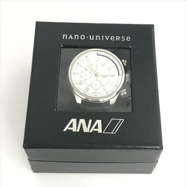 nano・universe(ナノユニバース) ANA限定モデル クロノグラフ/白文字盤 