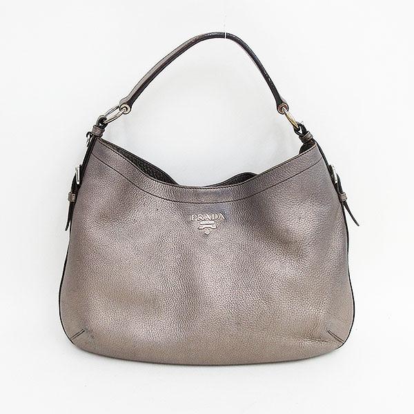 工房直送価格 Prada プラダ セミショルダーバッグ シルバー レザー ブランドバッグ 中古 Netshop 在庫限りッ アウトレット Skylanceronline Com